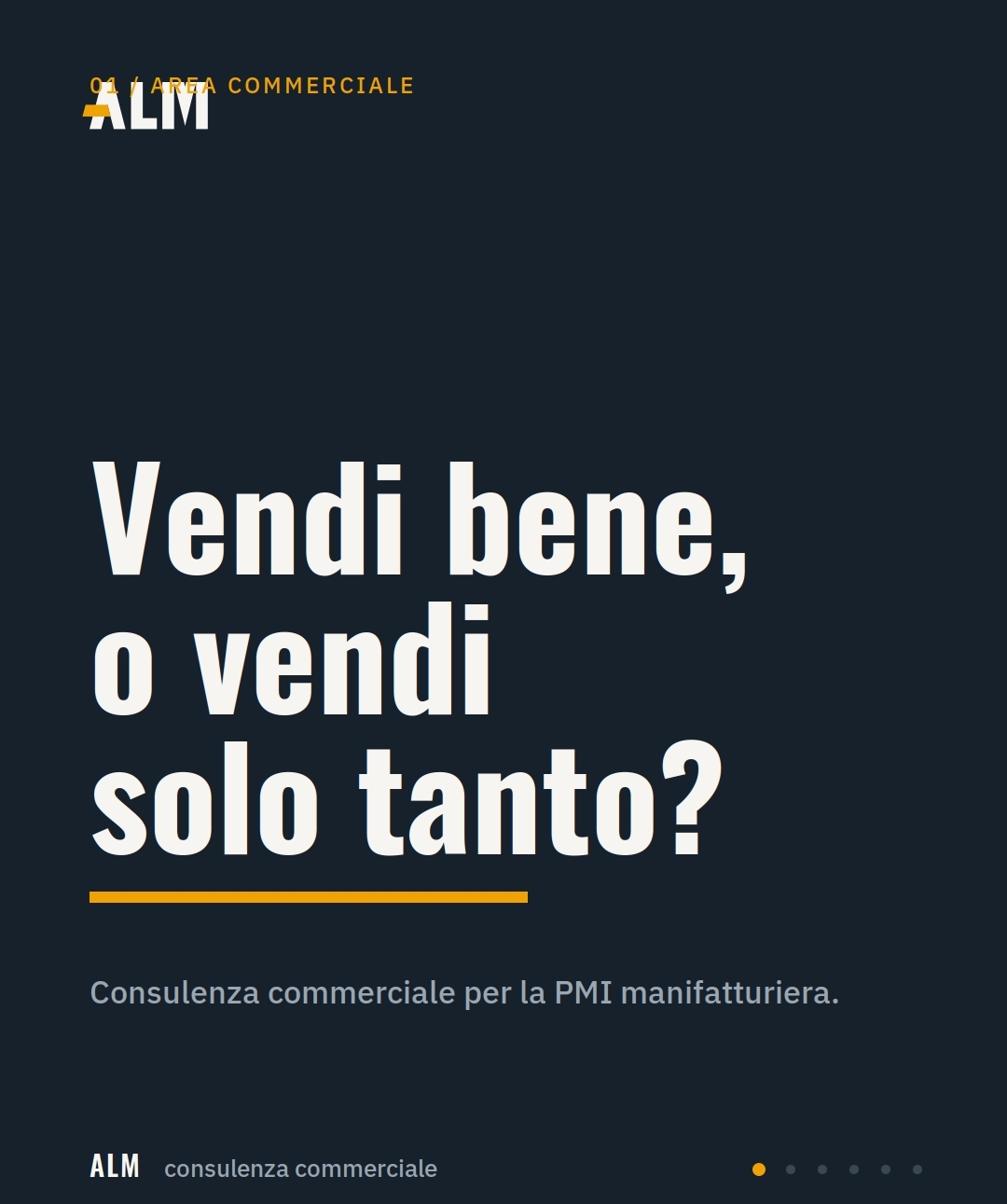 Vendi bene, o vendi solo tanto?